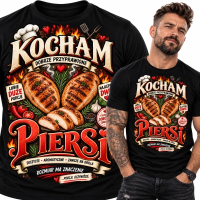KOSZULKA KOCHAM PIERSI